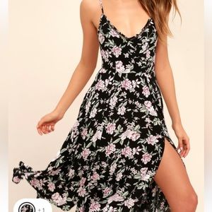 Lulus Midi Floral Dress